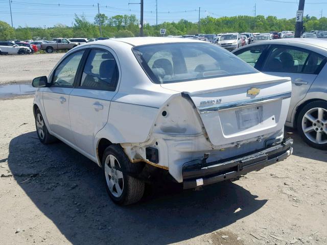 KL1TD5DE6BB201100 - 2011 CHEVROLET AVEO LS WHITE photo 3