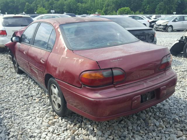 1G1ND52F44M540791 - 2004 CHEVROLET CLASSIC RED photo 3