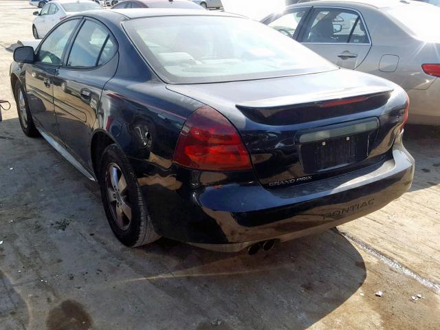 2G2WS542851223397 - 2005 PONTIAC GRAND PRIX BLACK photo 3