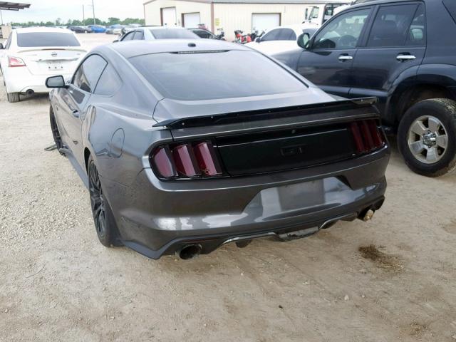 1FA6P8CF9G5202357 - 2016 FORD MUSTANG GT GRAY photo 3