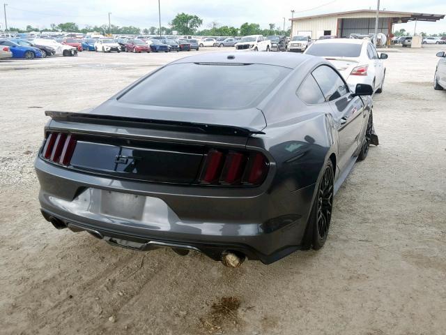 1FA6P8CF9G5202357 - 2016 FORD MUSTANG GT GRAY photo 4