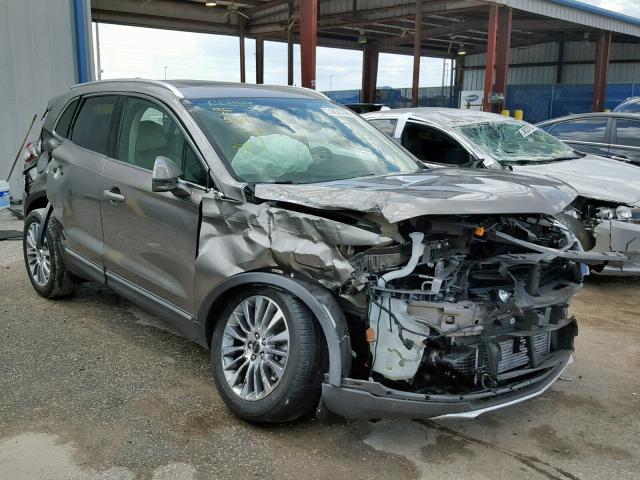 5LMCJ3C98HUL08410 - 2017 LINCOLN MKC RESERV GRAY photo 1