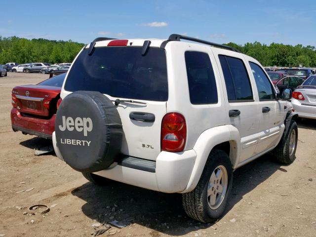 1J4GL58K13W666949 - 2003 JEEP LIBERTY LI WHITE photo 4