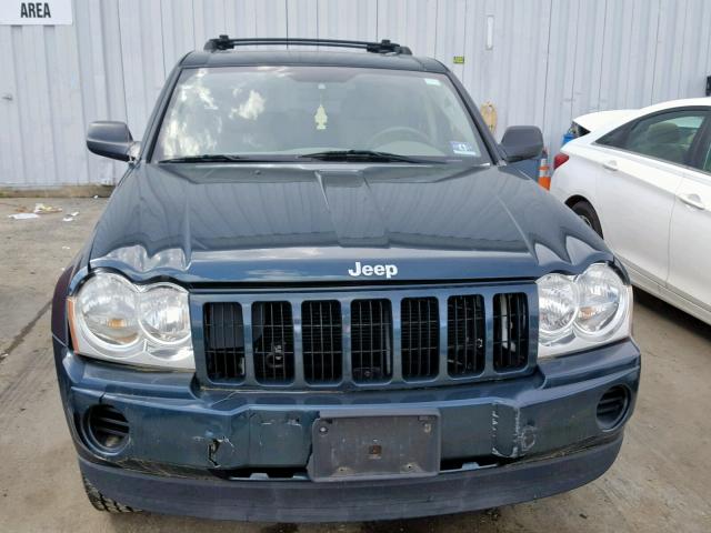 1J4GR48K95C605880 - 2005 JEEP GRAND CHER TURQUOISE photo 9