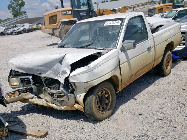 1N6SD11S4SC306264 - 1995 NISSAN TRUCK E/XE WHITE photo 2