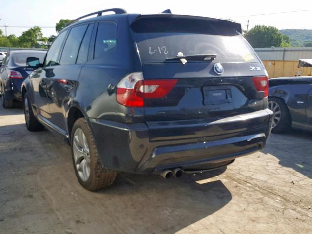 WBXPA934X6WG84856 - 2006 BMW X3 3.0I BLACK photo 3