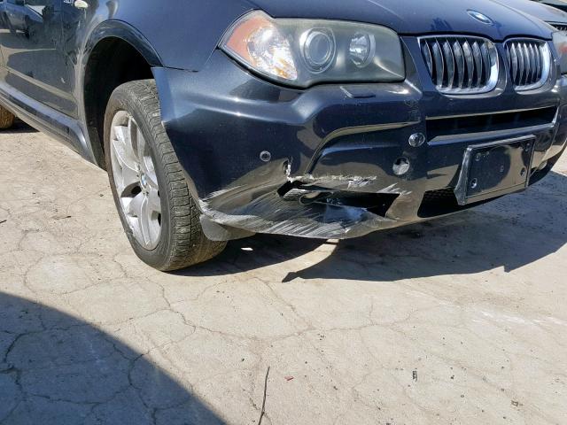 WBXPA934X6WG84856 - 2006 BMW X3 3.0I BLACK photo 9