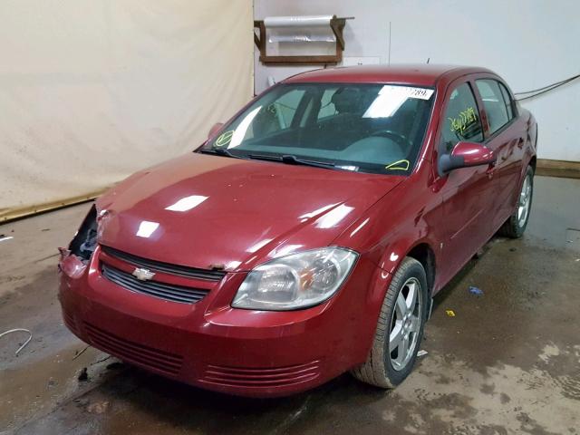 1G1AT58HX97162878 - 2009 CHEVROLET COBALT LT MAROON photo 2