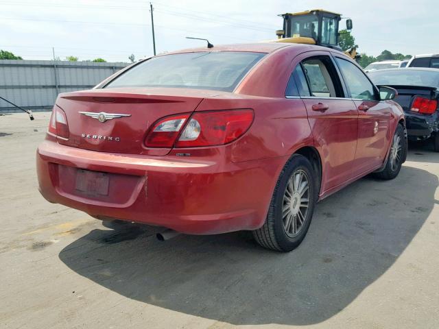 1C3LC56KX7N545408 - 2007 CHRYSLER SEBRING TO RED photo 4