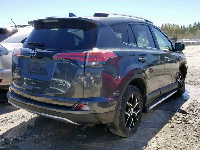 2T3JFREV8JW773775 - 2018 TOYOTA RAV4 SE BLACK photo 4