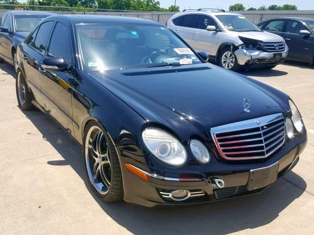 WDBUF56X87B166040 - 2007 MERCEDES-BENZ E 350 BLACK photo 1