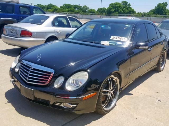 WDBUF56X87B166040 - 2007 MERCEDES-BENZ E 350 BLACK photo 2