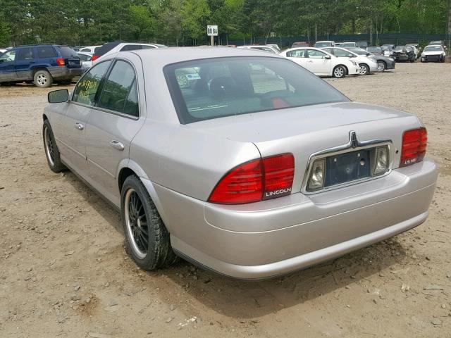 1LNHM87A82Y708162 - 2002 LINCOLN LS SILVER photo 3