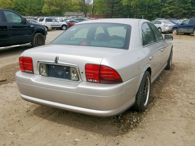 1LNHM87A82Y708162 - 2002 LINCOLN LS SILVER photo 4