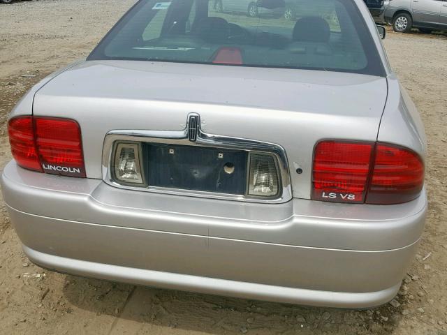 1LNHM87A82Y708162 - 2002 LINCOLN LS SILVER photo 9