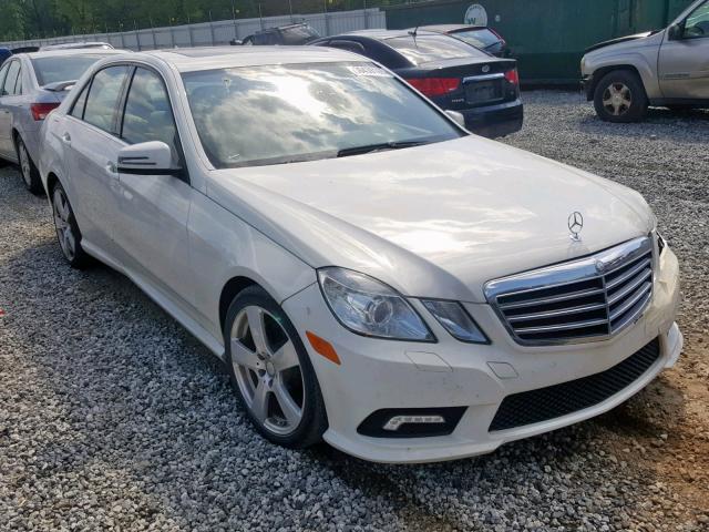 WDDHF5GB4BA398337 - 2011 MERCEDES-BENZ E 350 WHITE photo 1