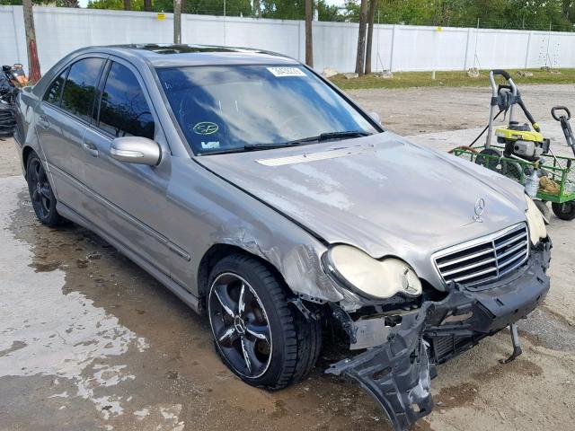 WDBRF40J05A784752 - 2005 MERCEDES-BENZ C 230K SPO SILVER photo 1