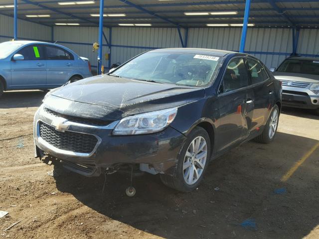 1G11H5S12EF114838 - 2014 CHEVROLET MALIBU LTZ BLACK photo 2