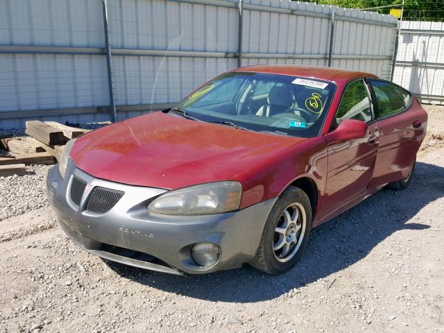 2G2WP522441283647 - 2004 PONTIAC GRAND PRIX MAROON photo 2