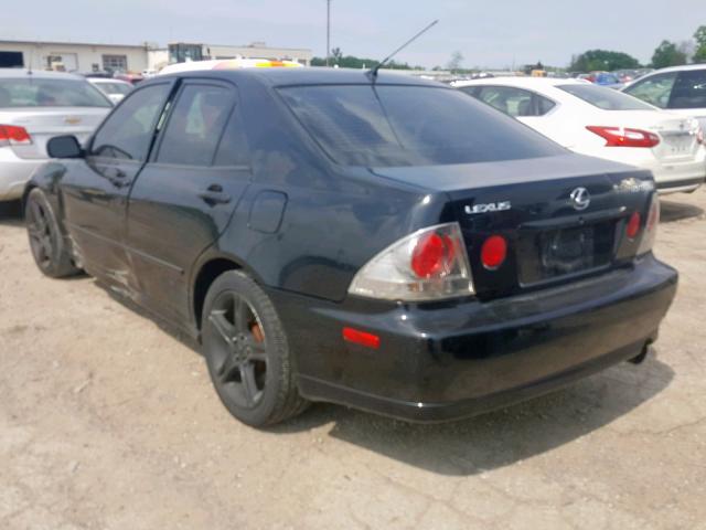 JTHBD182610015031 - 2001 LEXUS IS 300 BLACK photo 3