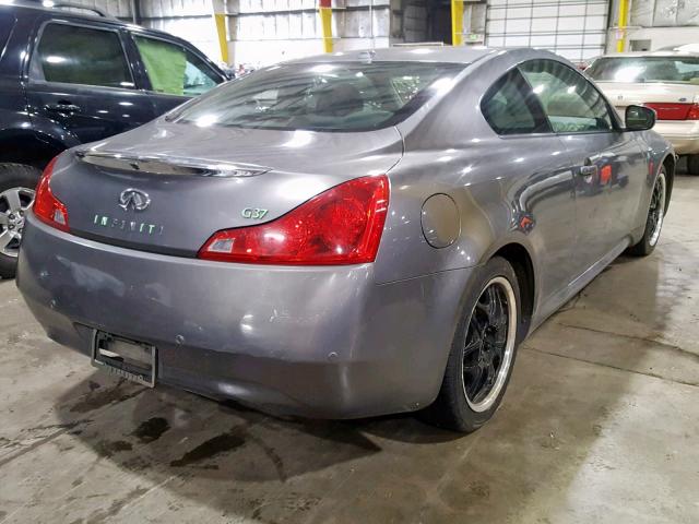 JN1CV6EK6CM420292 - 2012 INFINITI G37 BASE GRAY photo 4