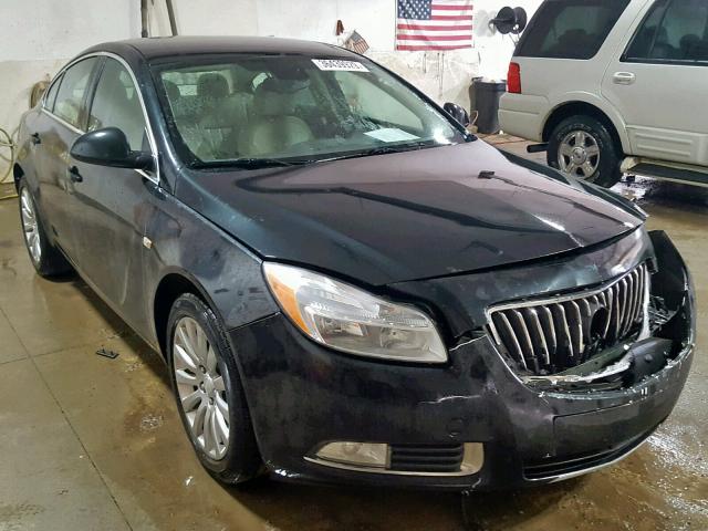 W04GN5EC4B1021604 - 2011 BUICK REGAL CXL BLACK photo 1