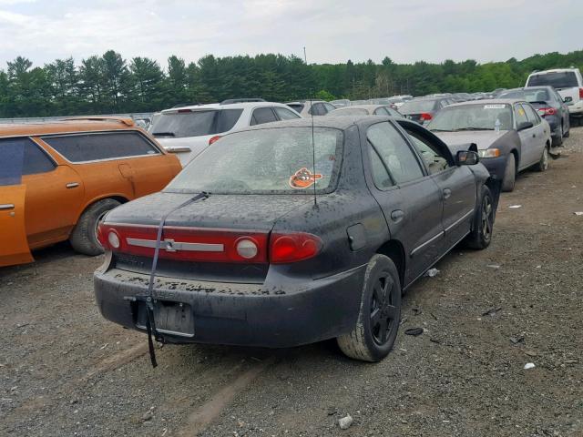 1G1JF52F037367230 - 2003 CHEVROLET CAVALIER L BLACK photo 4