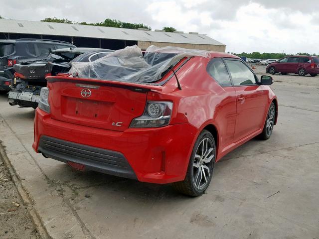 JTKJF5C7XGJ017930 - 2016 TOYOTA SCION TC 红色 照片 4