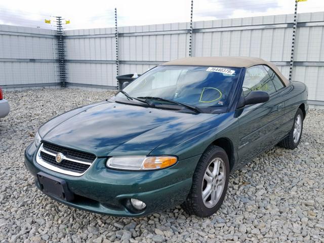 3C3EL55H5TT305482 - 1996 CHRYSLER SEBRING JX GREEN photo 2