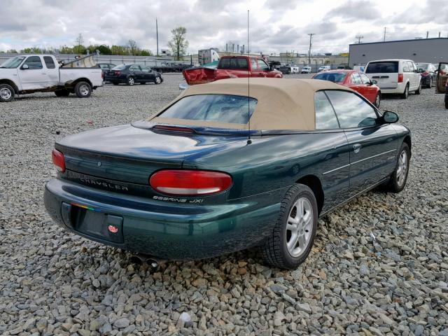 3C3EL55H5TT305482 - 1996 CHRYSLER SEBRING JX GREEN photo 4