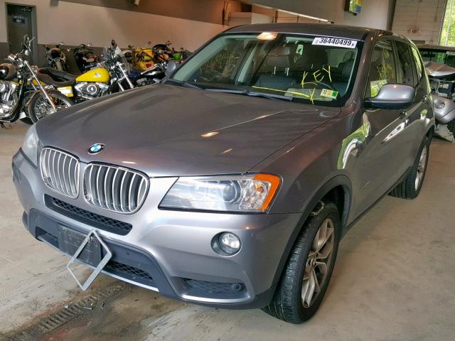 5UXWX7C51CL737294 - 2012 BMW X3 XDRIVE3 GRAY photo 2