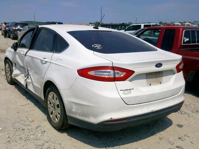 1FA6P0G72E5355146 - 2014 FORD FUSION S WHITE photo 3