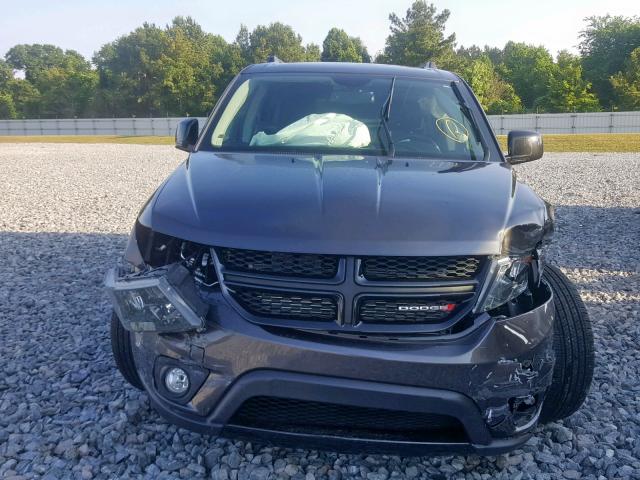 3C4PDDEG4JT167482 - 2018 DODGE JOURNEY GT GRAY photo 9