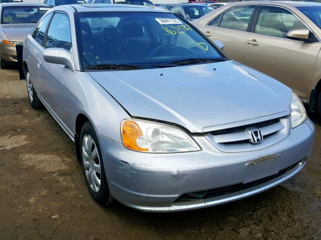 1HGEM22922L027799 - 2002 HONDA CIVIC EX SILVER photo 1