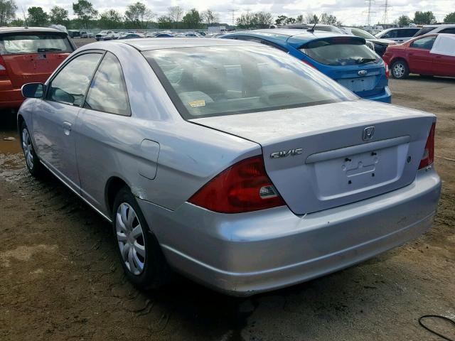 1HGEM22922L027799 - 2002 HONDA CIVIC EX SILVER photo 3