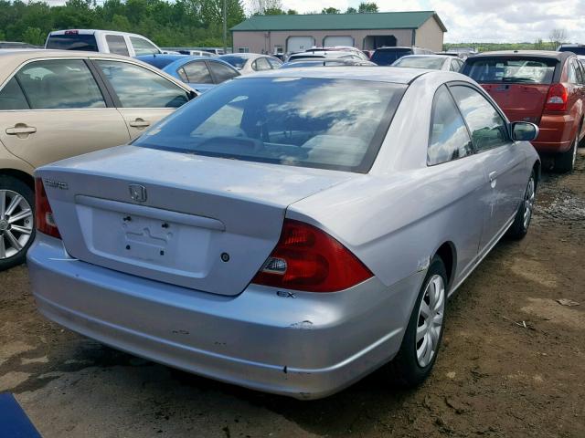 1HGEM22922L027799 - 2002 HONDA CIVIC EX SILVER photo 4