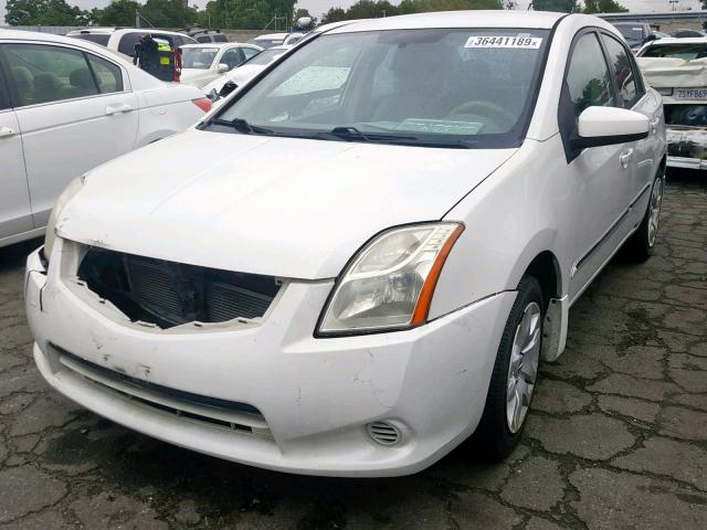 3N1AB6AP5BL626133 - 2011 NISSAN SENTRA 2.0 WHITE photo 2