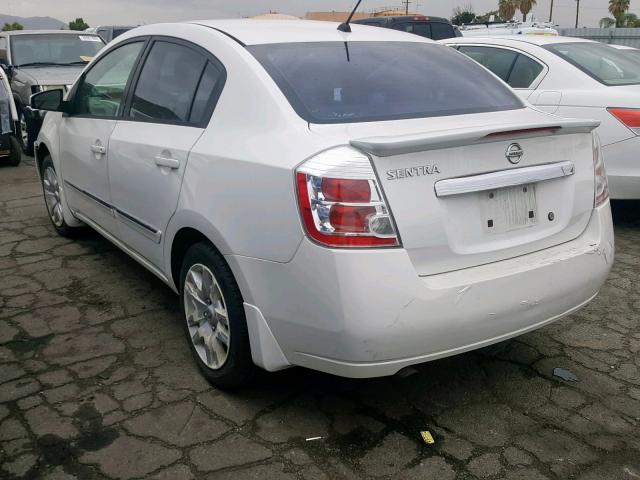 3N1AB6AP5BL626133 - 2011 NISSAN SENTRA 2.0 WHITE photo 3