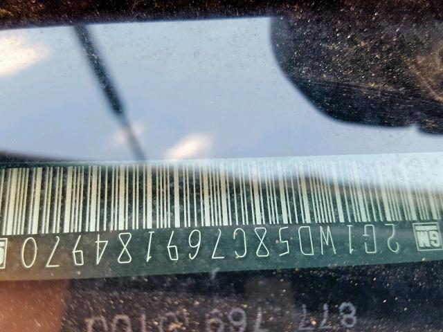 2G1WD58C769184970 - 2006 CHEVROLET IMPALA SUP 黑色 照片 10