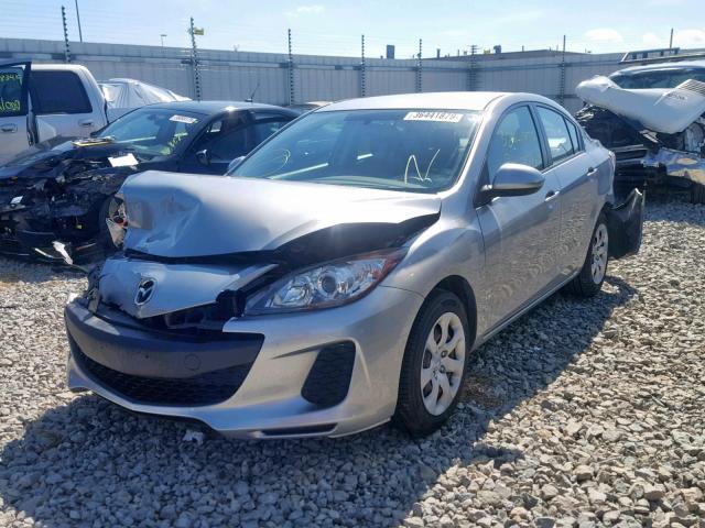 JM1BL1TF0D1764100 - 2013 MAZDA 3 I SILVER photo 2