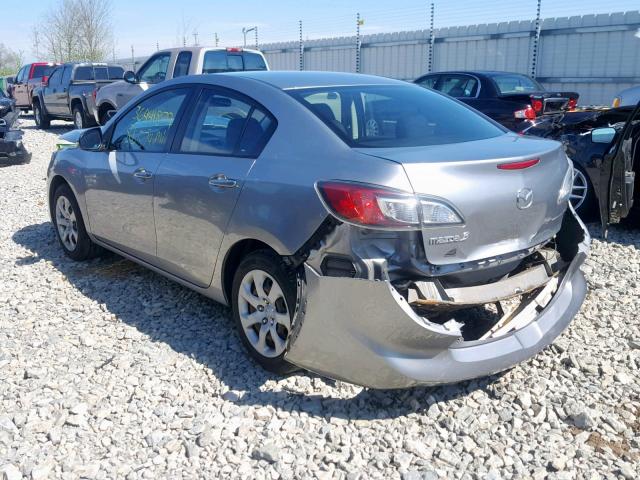 JM1BL1TF0D1764100 - 2013 MAZDA 3 I SILVER photo 3