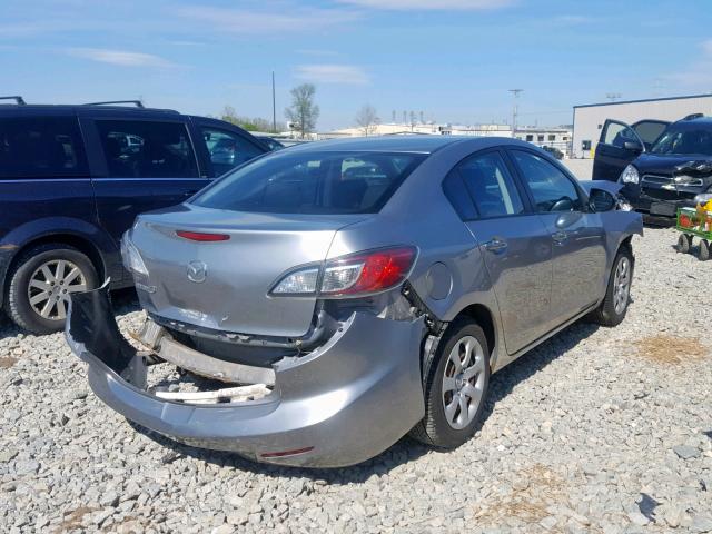 JM1BL1TF0D1764100 - 2013 MAZDA 3 I SILVER photo 4