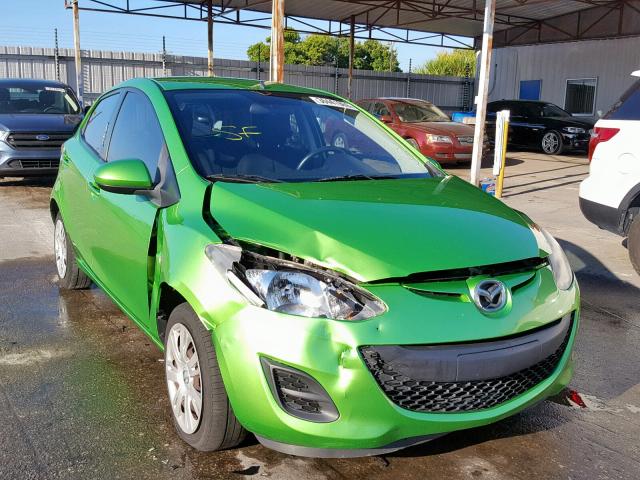 JM1DE1HY0B0122184 - 2011 MAZDA MAZDA2 GREEN photo 1