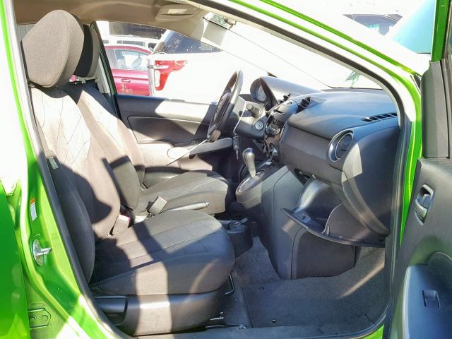 JM1DE1HY0B0122184 - 2011 MAZDA MAZDA2 GREEN photo 5