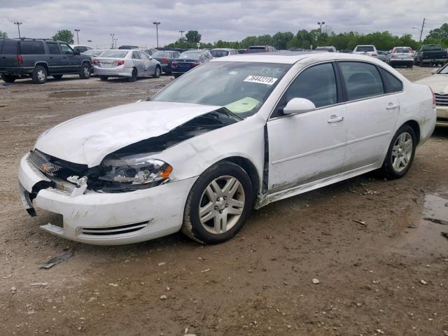 2G1WB5E34F1134519 - 2015 CHEVROLET IMPALA LIM WHITE photo 2