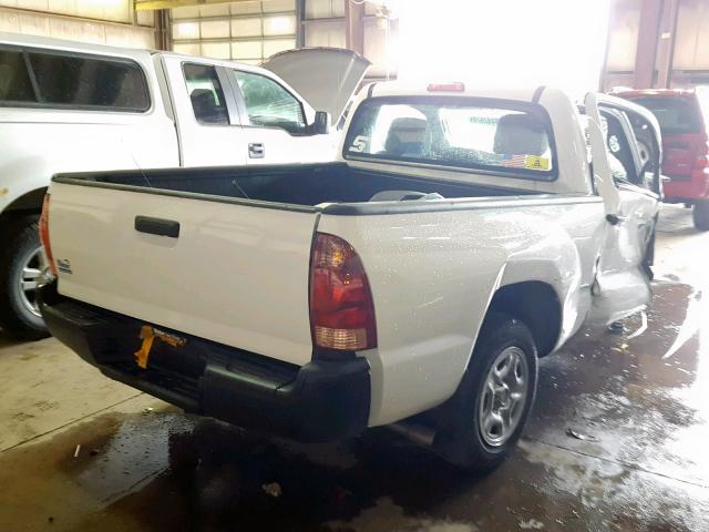 5TFNX4CN4EX037180 - 2014 TOYOTA TACOMA WHITE photo 4