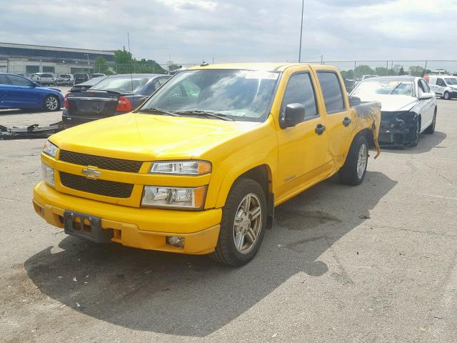 1GCCS136158106740 - 2005 CHEVROLET COLORADO YELLOW photo 2