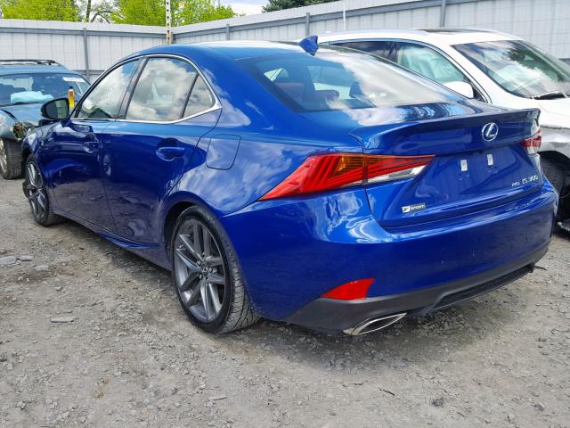 JTHC81D28J5033757 - 2018 LEXUS IS 300 BLUE photo 3