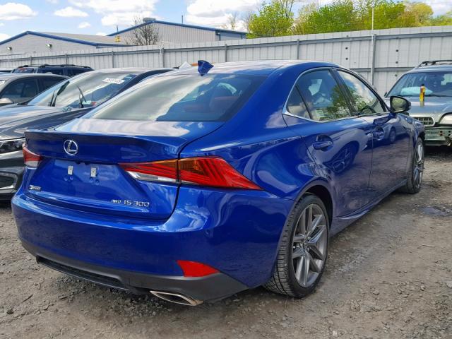 JTHC81D28J5033757 - 2018 LEXUS IS 300 BLUE photo 4