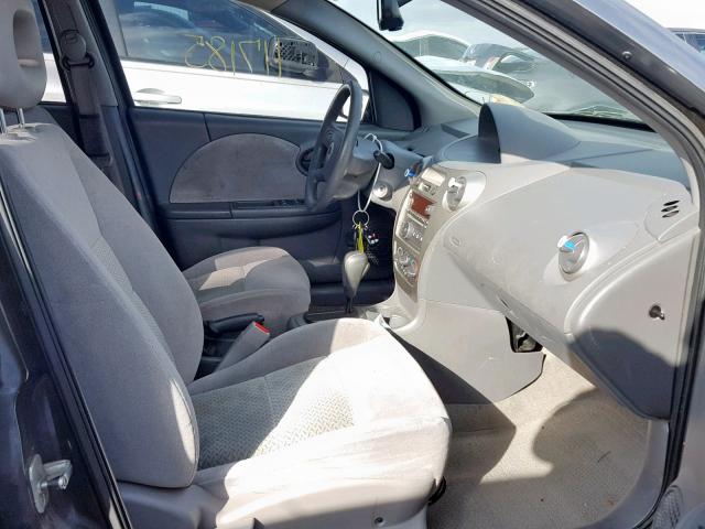 1G8AL55FX7Z192128 - 2007 SATURN ION LEVEL GRAY photo 5